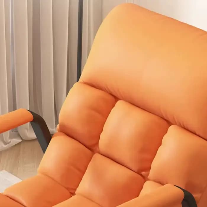 Fauteuil individuel sans structure pliable moderne orange pour balcon