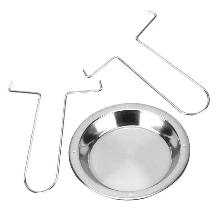 Support de rôtissoire jetable T1, outils de barbecue en plein air, acier au carbone, assiette grillée antiarina jetable