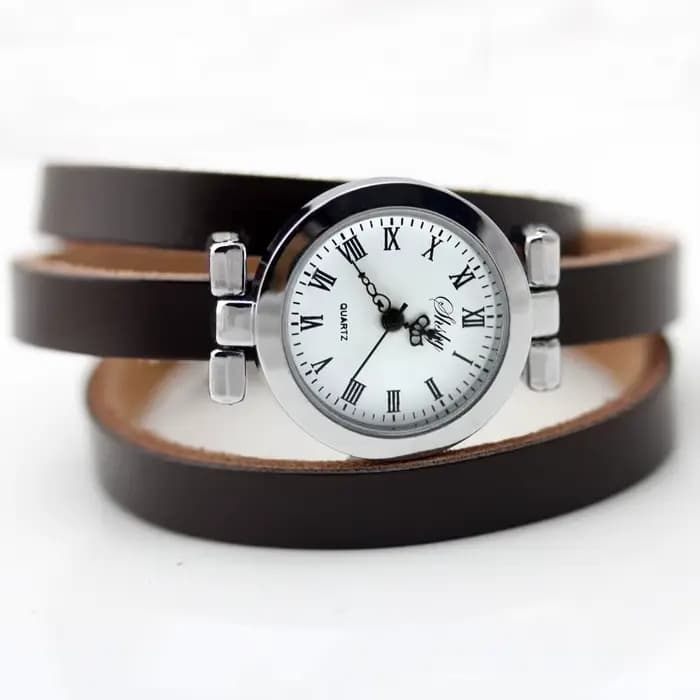 Shsby nouvelle mode vente chaude femmes longue en cuir femme montre ROMA Vintage montre femmes robe montres