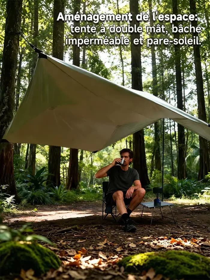 Bâche de hamac imperméable de 14 pieds