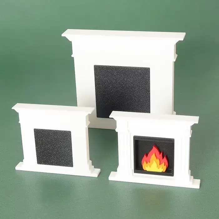 Chauffage Miniature pour maison de poupée, modèle de cheminée, Mini scène de noël, décoration, accessoires pour maison de poupée, 1/12