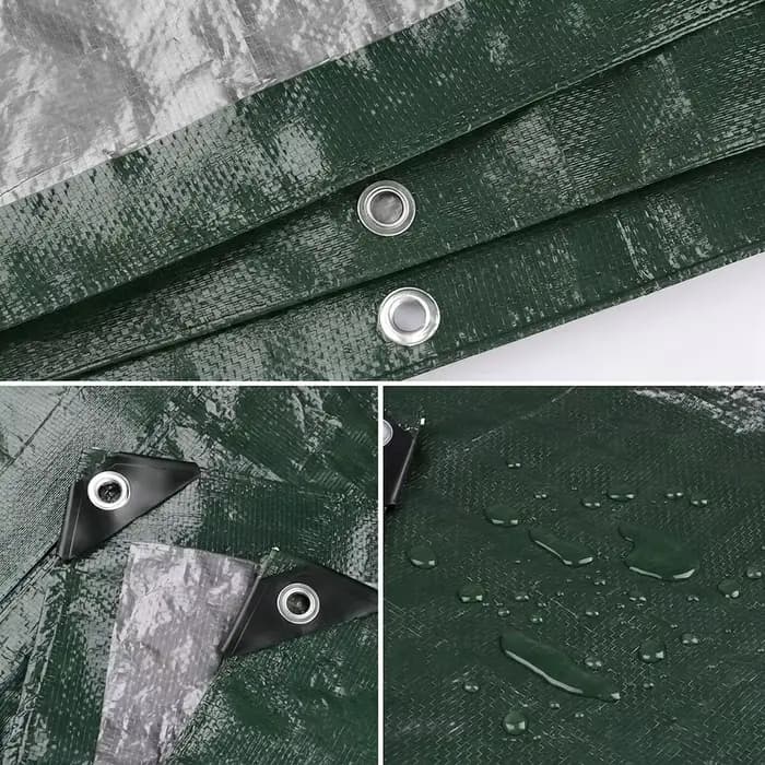 Bâche imperméable robuste pour l'extérieur, résistante aux déchirures, en PE, avec œillets renforcés pour le mobilier de jardin