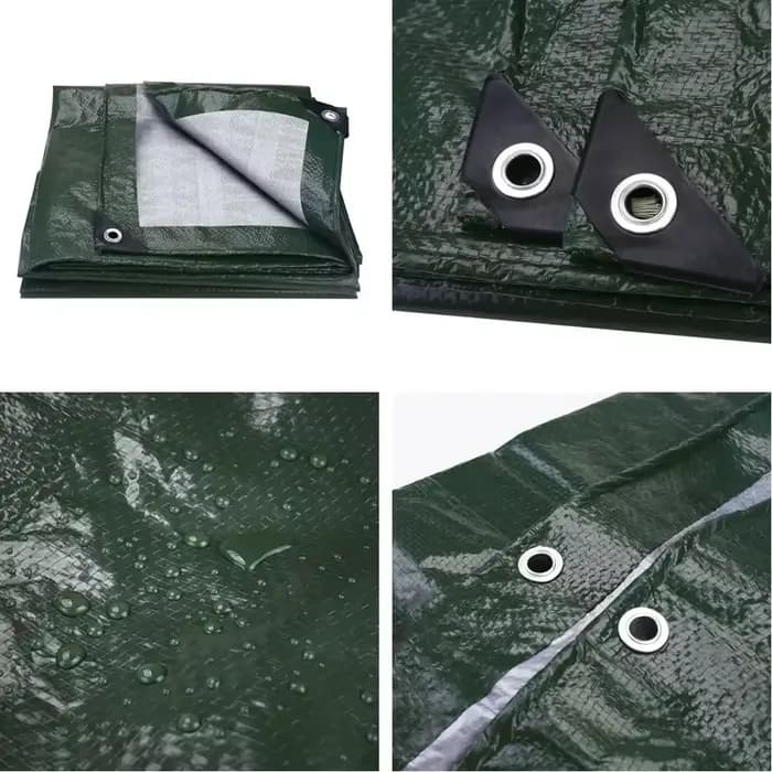 Grande bâche PE imperméable, couverture en feuille avec œillets renforcés, bâches imperméables pour piscine, caravane, couvertures de meubles de jardin