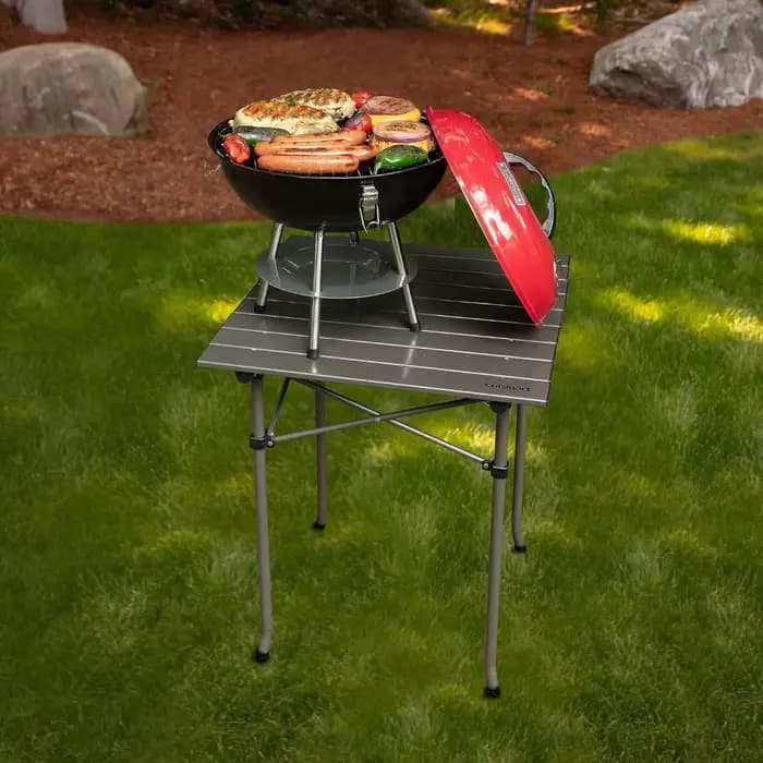 Barbecue Portable 1pc gril à charbon de bois Barbecue Portable bouilloire grilles extérieures fumeurs pour Patio arrière-cour Barbecue four de camping