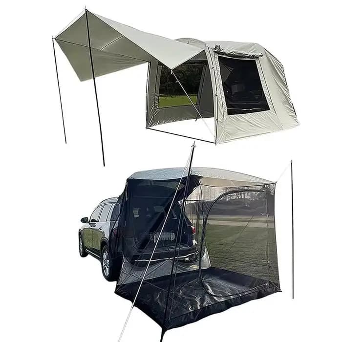 Tente de camion de voiture Tatpour camping, SUV, MPV, tente arrière de voiture, étanche, queue automatique, auvent, plage, pare-soleil, conduite autonome, 5-6