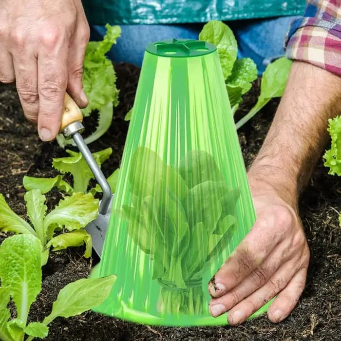 Cloche transparente Everche de jardin avec couvercle d'aération