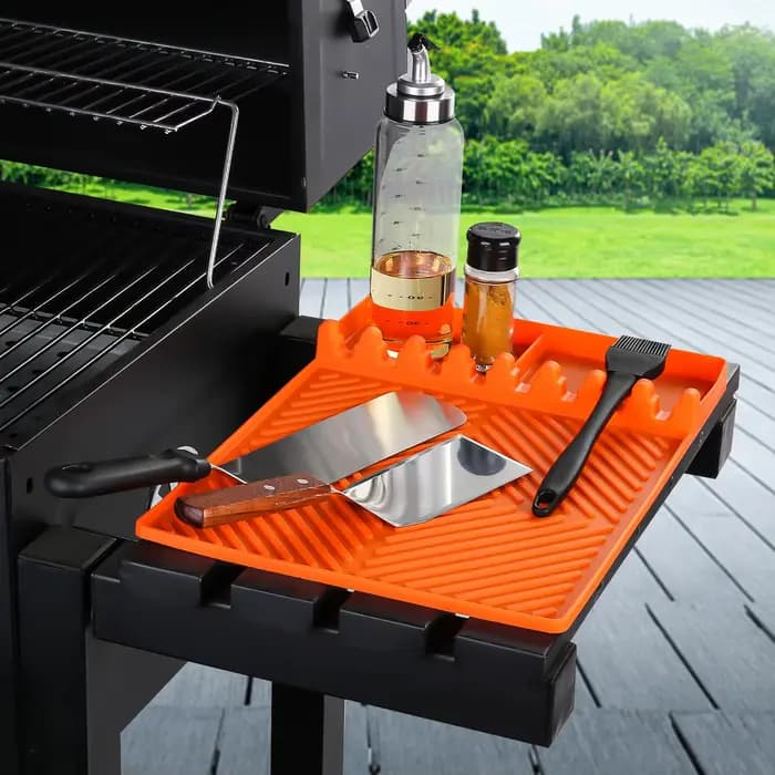 Tapis de plaque chauffante pour barbecue, accessoires de gril, outils pour Blackstone, tapis d'étagère latérale, tapis de gril pour comptoir de cuisine en plein air