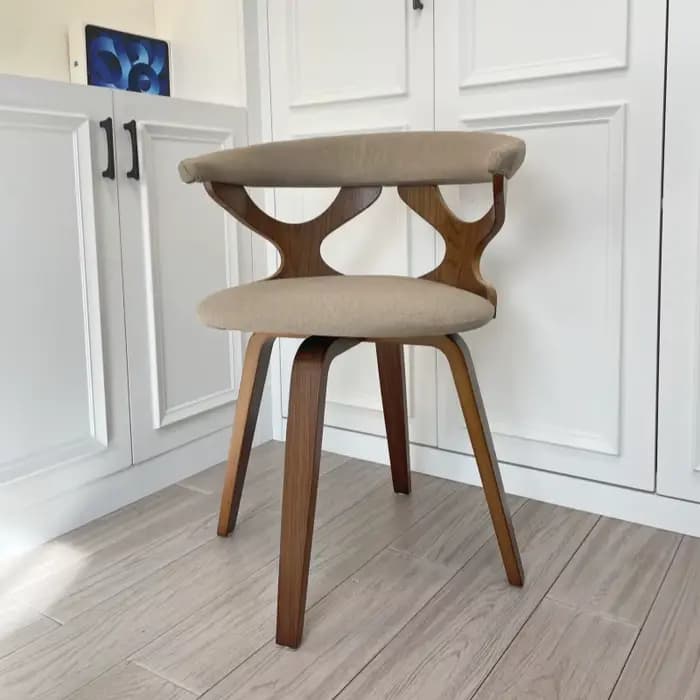 Gardenia-Chaise de salle à manger moderne du milieu du siècle