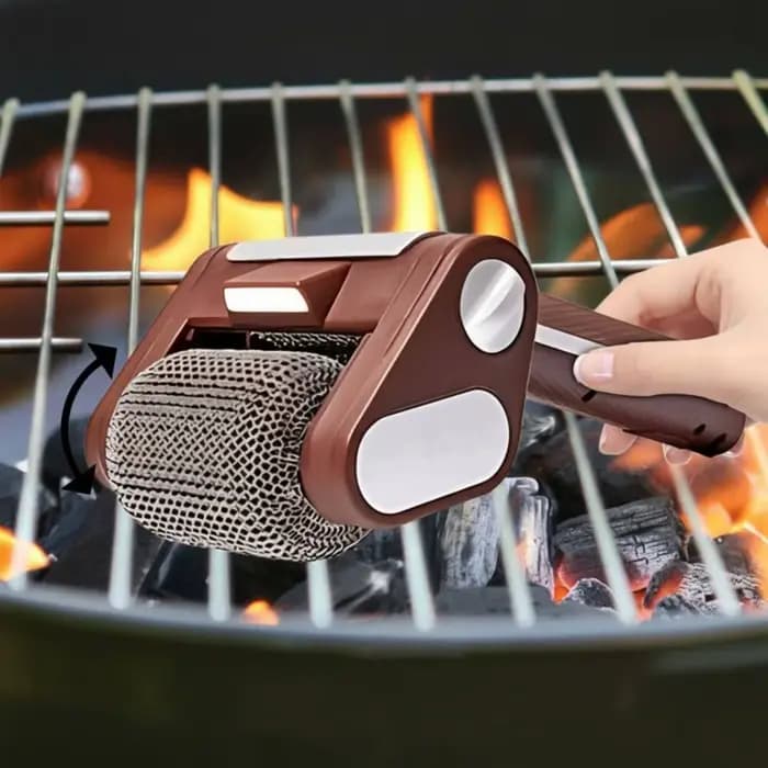 Brosse de nettoyage pour barbecue en acier inoxydable
