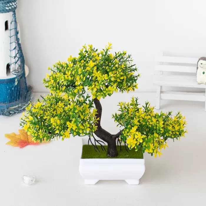 Plantes artificielles bonsaï, petit Pot d'arbre, fausses fleurs, ornements en Pot pour la maison, décoration de Table, décor de jardin d'hôtel