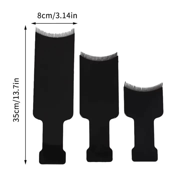 Planche de coloration pour salon avec plaque de mèches et kit de peignes et brosses de coloration professionnels, idéal pour les tâches de coloration des coiffeurs