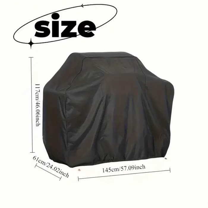 Couvercle ventilé pour poêle de barbecue extérieur – Imperméable et anti-poussière, adapté aux grilles à gaz et au charbon de bois, couvercle pour poêle de barbecue
