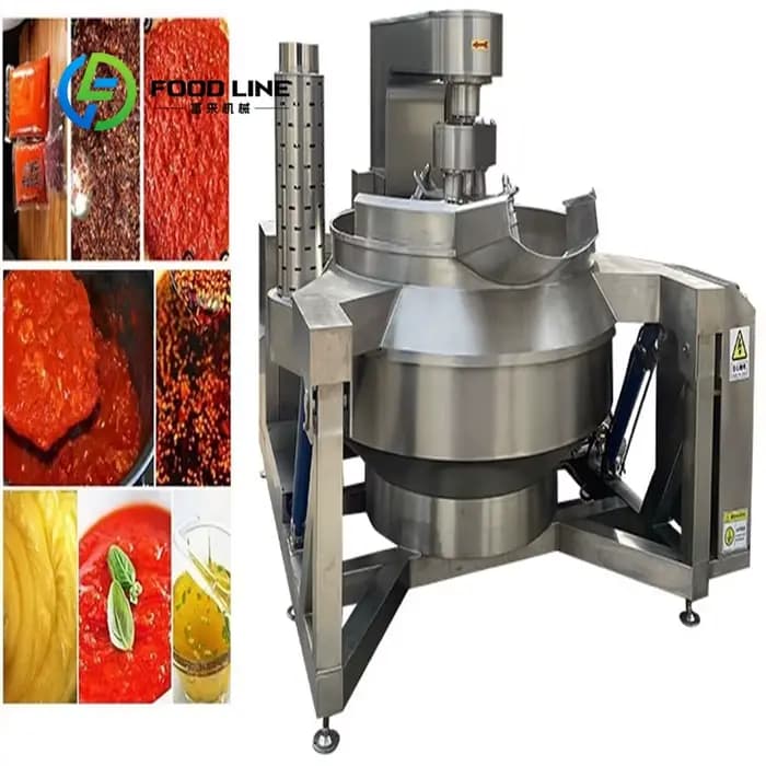 Mélangeur de cuisson à gaine industrielle personnalisé, pour faire fondre le chocolat, bouilloire chauffante électrique à vapeur avec agitateur intégré