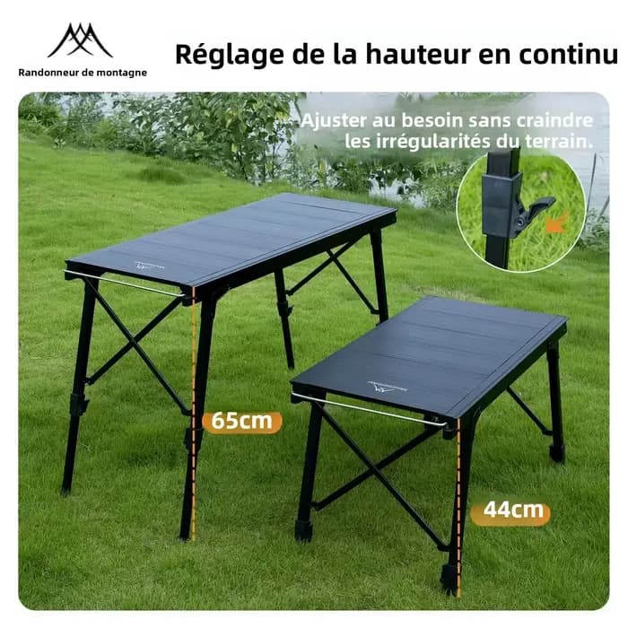 Table de camping pliante Mountainhiker IGT améliorée