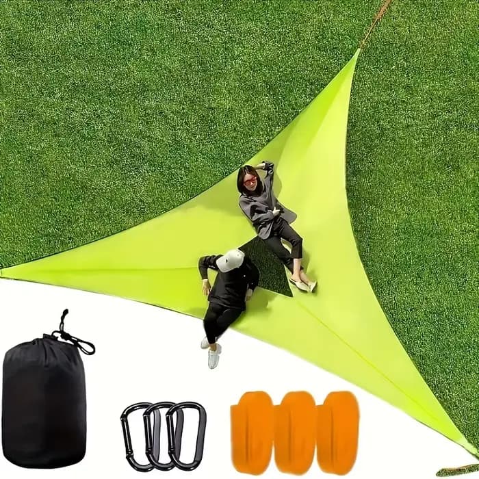 Hamac triangulaire en maille portable