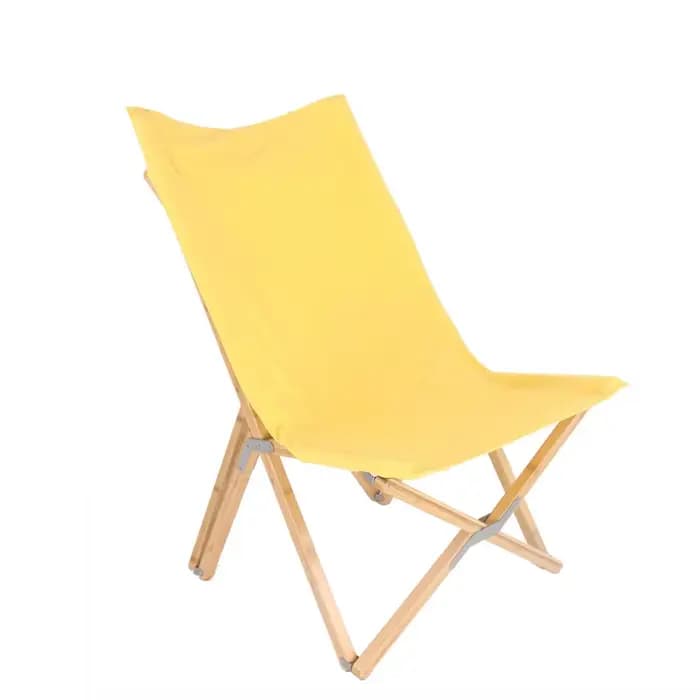 Chaise longue de pêche pliante extérieure en bois bon marché chaises de plage de jardin
