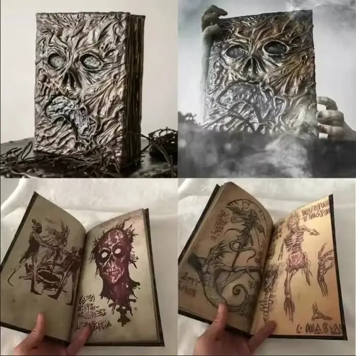 Nouveau Necronomicon livre de magie sombre accessoire démon mal morts-vivants autel rituel invocation livre maison Halloween salon décoration de bureau