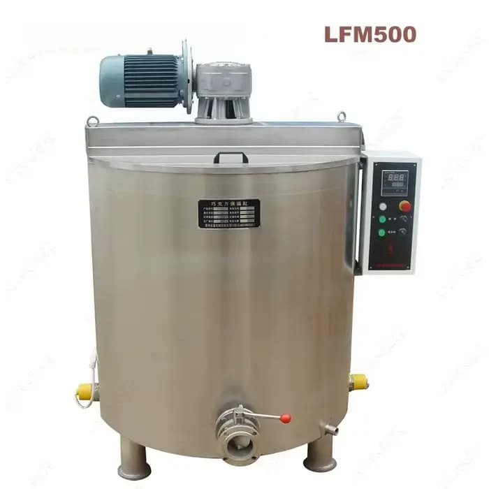Réservoir de stockage de mélange de chauffage de chocolat en acier inoxydable de 1000 L, Machine de mélange de chocolat
