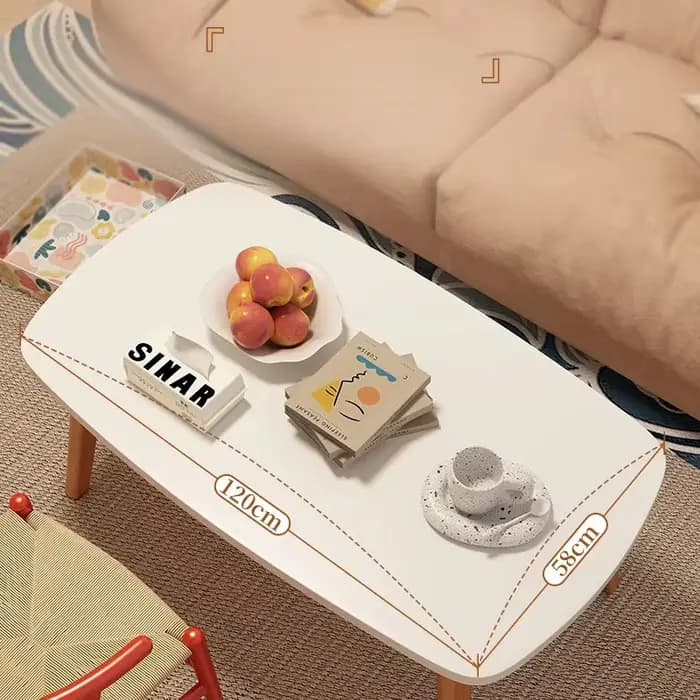 Table basse pliable en bois massif