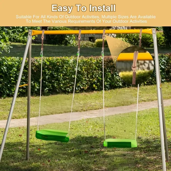 2 pièces de corde de suspension pour hamac de 60 cm avec cordon de sécurité