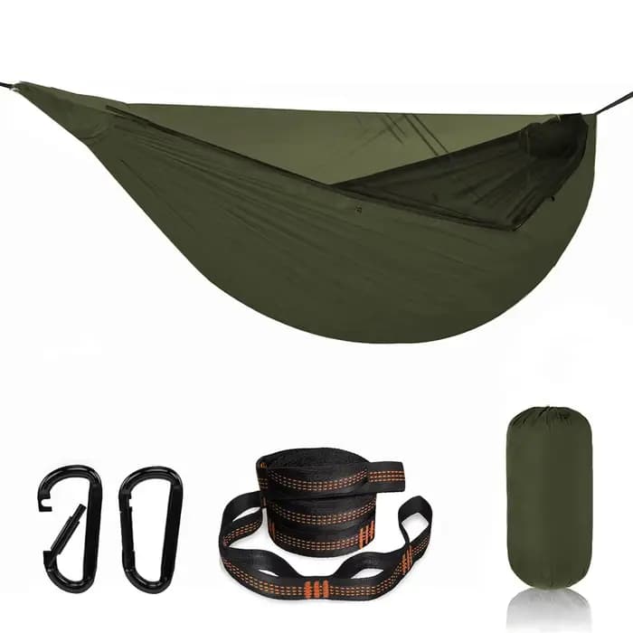 Hamac de camping avec moustiquaire pour le camping et les voyages