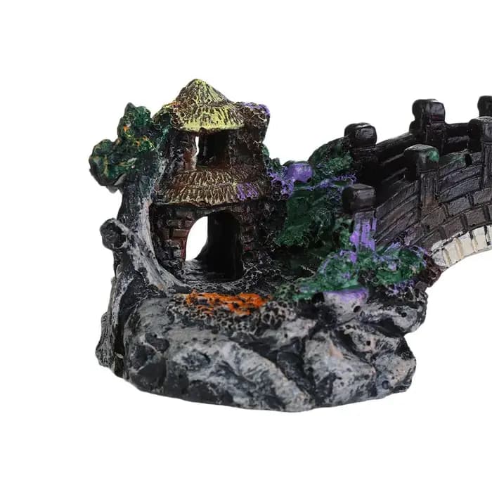 Accessoires d'aquarium arbre arbre plante faux aménagement paysager Aquarium ornement pont artificiel rocaille résine Aquarium ornements