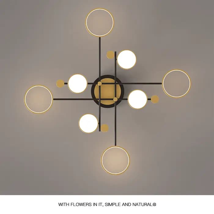 Nouveau lustre LED moderne éclairage pour salon chambre or plafond suspension lampe luminaire intérieur lumière Lustres plafonnier