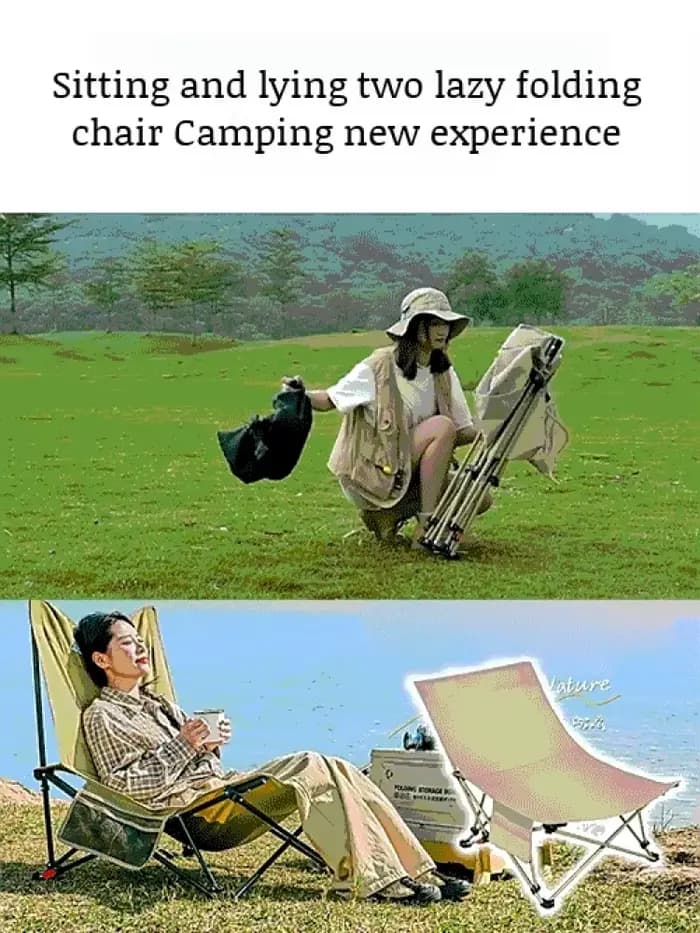Chaise longue pliante d'extérieur