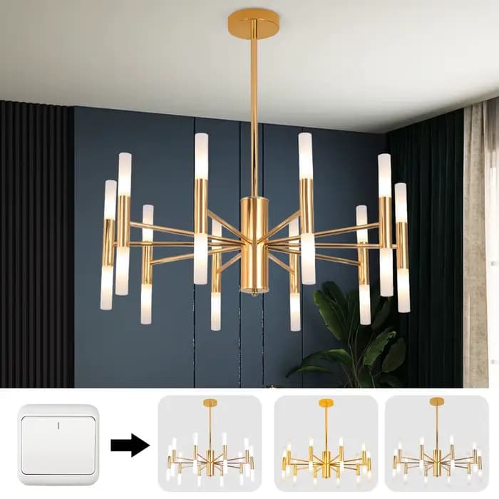 Plafonnier LED localité au Design Moderne, Luminaire Décoratif de Plafond, Idéal pour un Hôtel, un Salon ou un Hall d'Nik