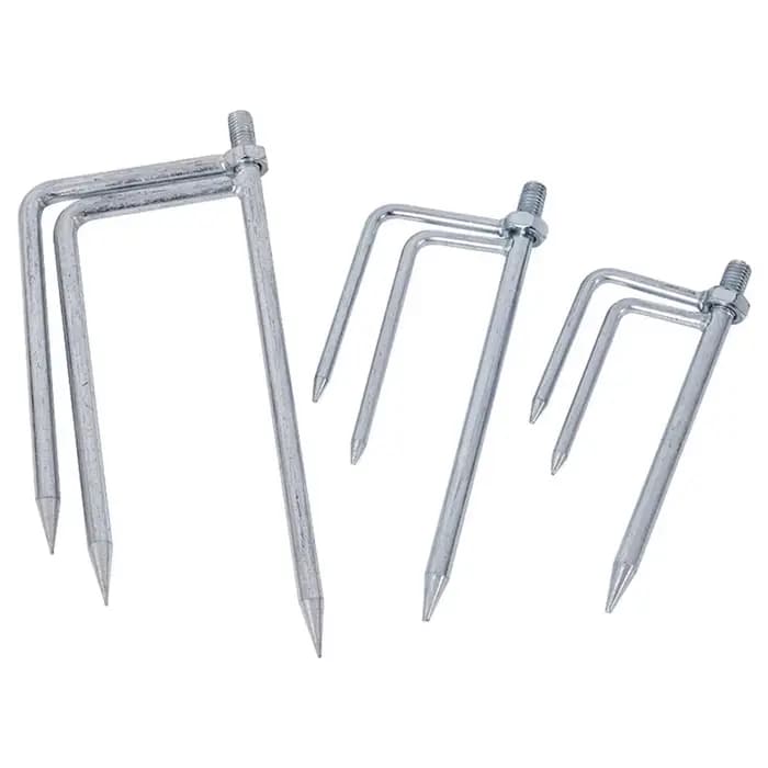 Support de Parasol 17/21cm, 1 pièce, pince à pointe de sol pour activités de plein air avec Interface filetée universelle