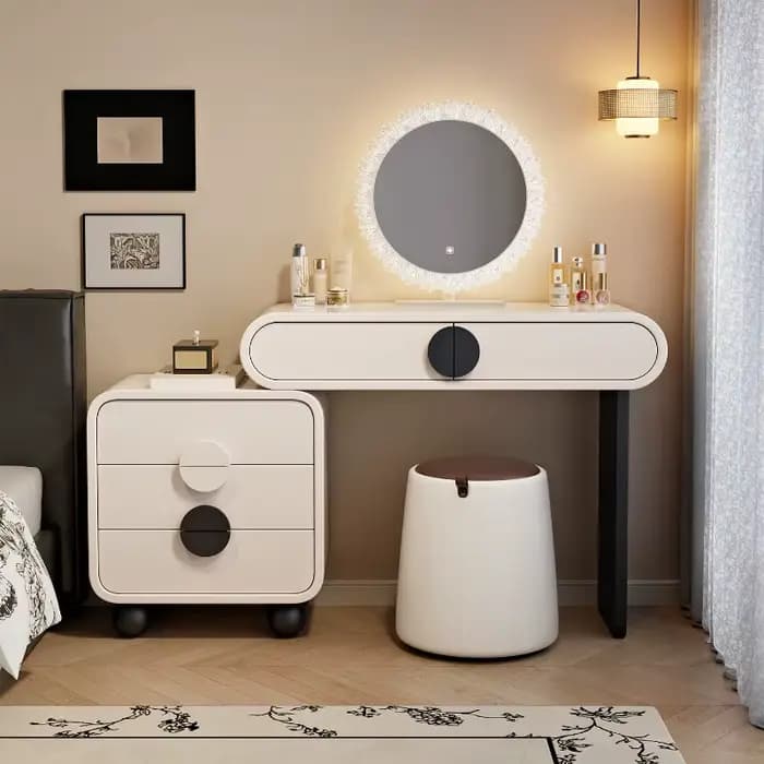 Porte-ornements coiffeuse bureau miroir coiffeur chaise coiffeuse maquillage Simple Tocadores Para Maquillaje meubles