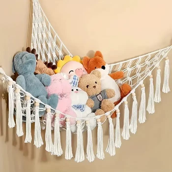 Filet de hamac en peluche de grande capacité