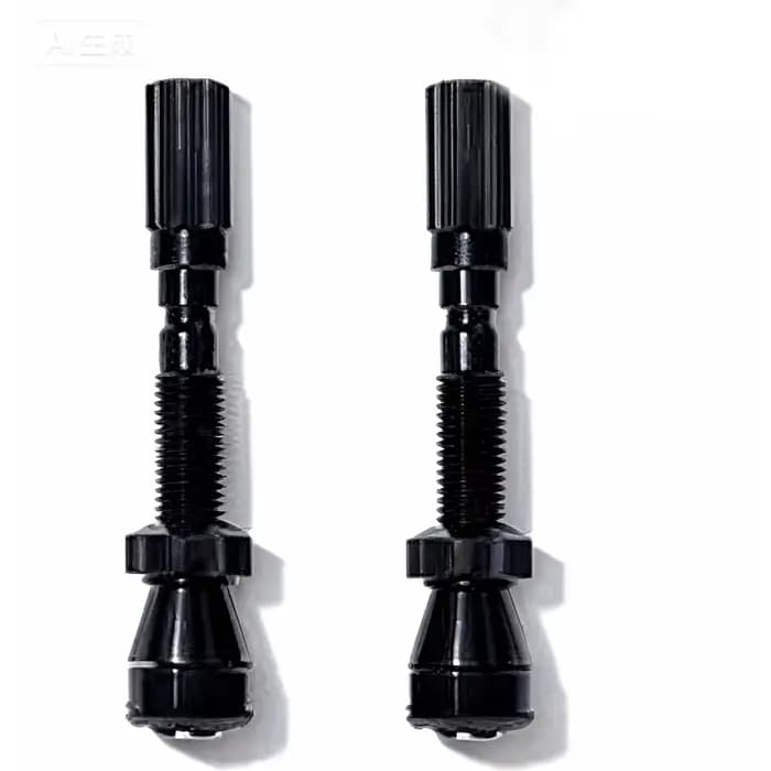 Roues - Valves de pneu de vélo Tubeless Fillmore - Paire noire de 50 mm - pour roues tubeless de route, de VTT et de cyclocross