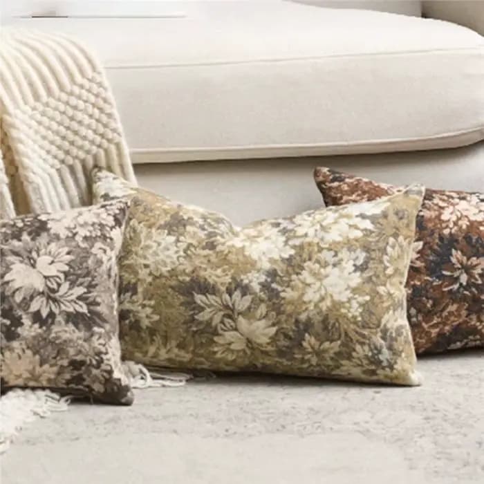 B84B-Housse de coussin décorative de style ferme