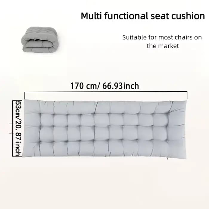 Coussin de chaise matelassé long de 170x53cm