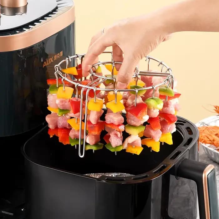 Support vertical en acier inoxydable pour fers à brochettes (12/24/48