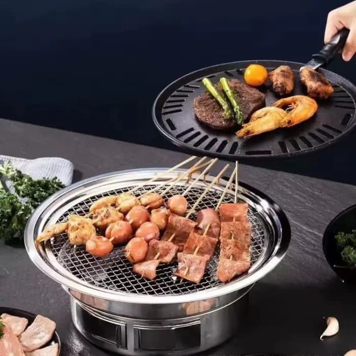 Gril de Barbecue à charbon de bois multifonctionnel