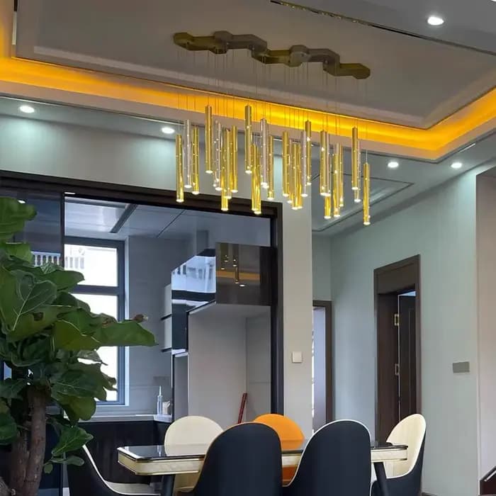 Lustre LED pour salle à manger, éclairage moderne nordique, or/argent, combinable, décoration de salon, éclairage de bar
