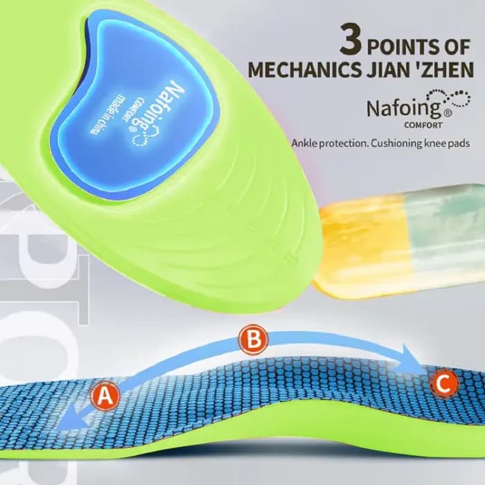 Semelles orthopédiques pour pieds, semelle intérieure de Sport absorbant les chocs pour chaussures, Support de voûte plantaire, modèles de fasciite plantaire, coussinets pour hommes et femmes