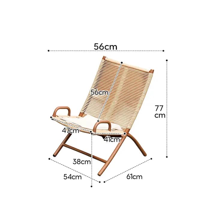 Chaise longue pliante d'extérieur