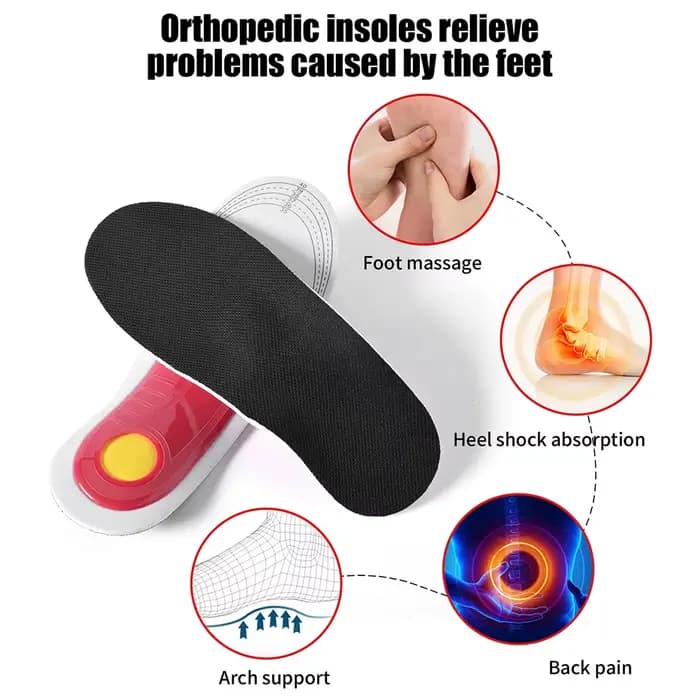 Semelle intérieure orthopédique Support de voûte plantaire semelles orthopédiques pour pieds plats pour soulager la pression du mouvement de l'air coussin d'amortissement semelle intérieure rembourrée
