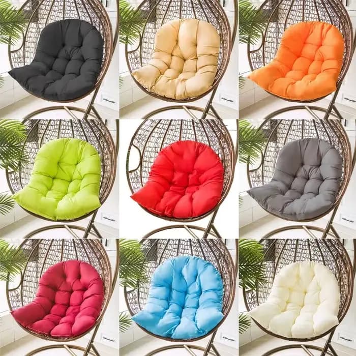 Coussin de balançoire en forme d'œuf pour intérieur et extérieur