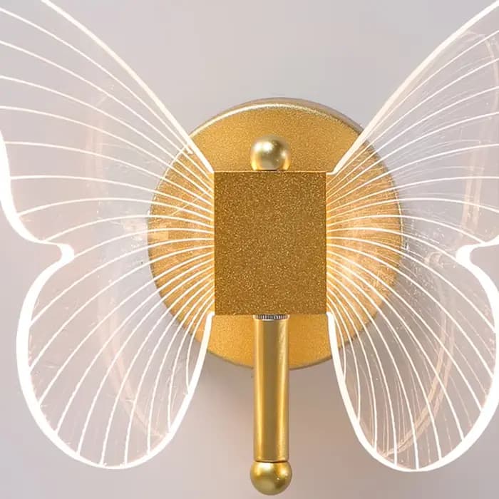 Papillon mur LED lampe éclairage intérieur maison chambre Table de chevet salon décoration nordique intérieur applique murale appliques