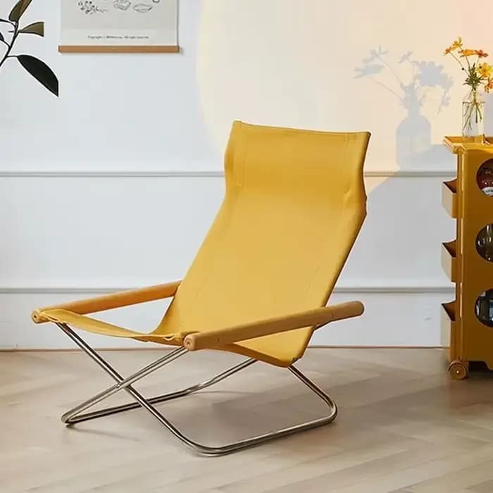 Chaise longue japonaise simple en toile