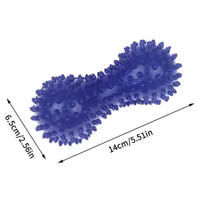 Balle de massage picots en forme d'arachide pour l'entraînement, soulagement des douleurs musculaires et du stress, masseur de pieds, relaxation, balles myofasciales pour outils de massage plantaire