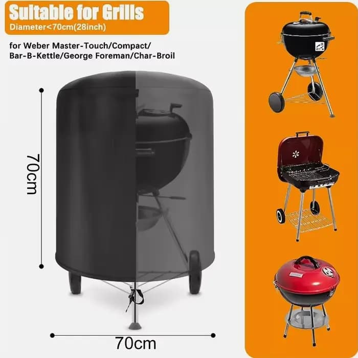 Housse de barbecue imperméable de 57 cm pour Weber Kettle de la marque Raweao