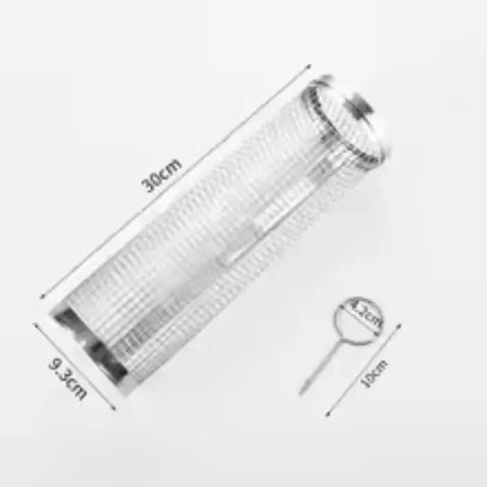Panier de cuisson cylindrique en acier inoxydable