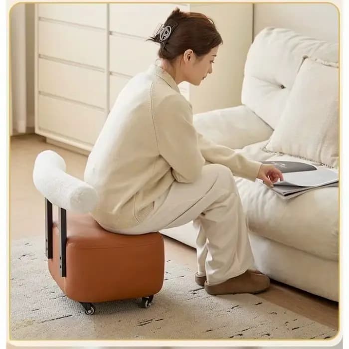 Yoyo tabouret de changement de chaussures salon créatif petit tabouret dossier en bois massif canapé tabouret ménage lumière luxe multi-usages