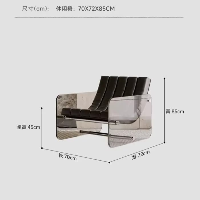 Chaises transparentes avec accoudoirs