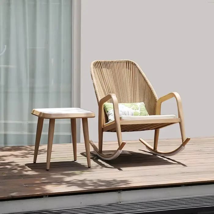 Chaise à bascule de patio de loisirs